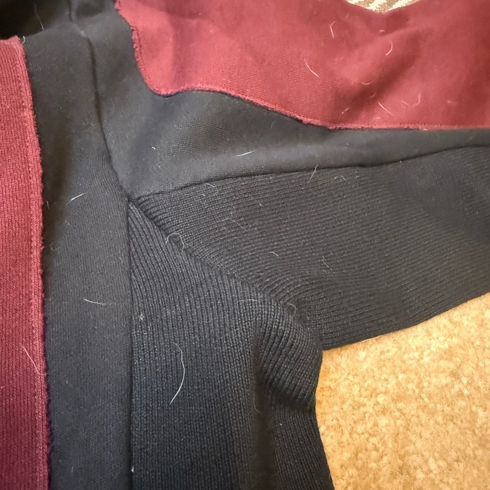 Round Two Burgundy And Black Hoodie — image 6 of 6